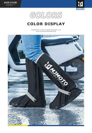 Darrahopens Outdoor Recreation > Camping > Camp Safety Equipment waterproof rain boot covers, non-slip boot covers, thickened boot covers, high-tube rain boot covers, camping rain gear, rainy day footwear, outdoor rain protection - Black - Size S In Australia - Darrahopens