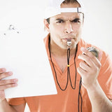 Darrahopens Outdoor Recreation > Camping > Camp Safety Equipment Whistle - 2-piece - Stainless steel sports whistle with lanyard - High volume whistle for survival and rescue - Suitable for coaches, referees and match officials