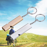 Darrahopens Outdoor Recreation > Camping > Camp Safety Equipment Whistles - Emergency Survival Whistles - Set of 2 - Extra Loud Aluminum Whistles for Outdoor Use - Slim Double-Barrel Rescue Whistles - Suitable for Swim Training, Camping, Hiking, Hunting, Boating and Other Activities (Gold + Silver)