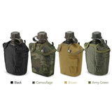 Darrahopens Outdoor Recreation > Camping > Camping Appliances 1L Outdoor Canteen Bottle, Camping Hiking Backpacking Water Bottle Kettle with Cover(green)