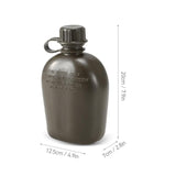 Darrahopens Outdoor Recreation > Camping > Camping Appliances 1L Outdoor Canteen Bottle, Camping Hiking Backpacking Water Bottle Kettle with Cover(green)