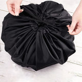 Darrahopens Outdoor Recreation > Camping > Camping Appliances 3-Piece Black Waterproof Drawstring Storage Bag and Changing Ground Mat Set for Wet Clothes – Swimwear Raincoat Storage Pouch, Dia 50CM & 90CM & 130CM, Outdoor Swimming Cycling Hiking Travel Accessories In Australia - Darrahopens