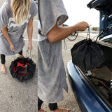 Darrahopens Outdoor Recreation > Camping > Camping Appliances 3-Piece Black Waterproof Drawstring Storage Bag and Changing Ground Mat Set for Wet Clothes – Swimwear Raincoat Storage Pouch, Dia 50CM & 90CM & 130CM, Outdoor Swimming Cycling Hiking Travel Accessories In Australia - Darrahopens