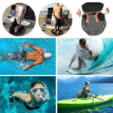 Darrahopens Outdoor Recreation > Camping > Camping Appliances 3-Piece Black Waterproof Drawstring Storage Bag and Changing Ground Mat Set for Wet Clothes – Swimwear Raincoat Storage Pouch, Dia 50CM & 90CM & 130CM, Outdoor Swimming Cycling Hiking Travel Accessories In Australia - Darrahopens