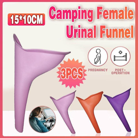 Darrahopens Outdoor Recreation > Camping > Camping Appliances 3X Portable Female Woman Ladies She Urinal Urine Wee Funnel Camping Travel Loo
