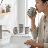 Darrahopens Outdoor Recreation > Camping > Camping Appliances 4-Piece Pure Titanium Cup Set – Double-Walled, Lightweight, Stackable Outdoor Drinking Cups for Camping, Hiking, Travel and Office Use (Gray)