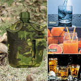 Darrahopens Outdoor Recreation > Camping > Camping Appliances 4pcs Camouflage Tactical Water Bottle Outdoor Camping Multi-functional Outdoor
