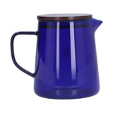 Darrahopens Outdoor Recreation > Camping > Camping Appliances 500ml Heat Resistant Coffee Server with Wooden Lid Household Tea Kettle for Home OfficeBlue In Australia - Darrahopens