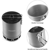 Darrahopens Outdoor Recreation > Camping > Camping Appliances 600ml G3 Ultralight Camping Stove, Lightweight Outdoor High Efficiency Foldable Heat Exchanger Stove, Portable for Hiking Travel