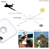Darrahopens Outdoor Recreation > Camping > Camping Appliances Acrylic Emergency Signal Mirror For Outdoor Survival Rescue And Camping Use
