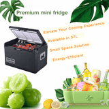 Darrahopens Outdoor Recreation > Camping > Camping Appliances ASMOKE Premium Mini Fridge | 37L Compact Refrigerator with Roll-Bond Evaporator & Internal Light