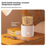Darrahopens Outdoor Recreation > Camping > Camping Appliances Baby Bottle Warmer Portable 3 Minutes Fast Milk Warmer for Travel with 4 Selectable Temperature & Burn Protection（white）