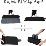 Darrahopens Outdoor Recreation > Camping > Camping Appliances Black and Grey 3-Layer Waterproof Outdoor Blanket – Portable, All-Weather Picnic & Camping Mat with Storage Pocket