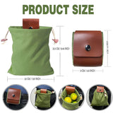 Darrahopens Outdoor Recreation > Camping > Camping Appliances Black Collapsible Canvas Foraging Pouch - Hands-Free Belt Bag for Hiking & Camping Activities