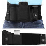Darrahopens Outdoor Recreation > Camping > Camping Appliances Black Multi-Functional Concealed Tactical Belly Band with Muti-Pouch and Holster - 45 inch Breathable Carry Belt for Outdoor Camping