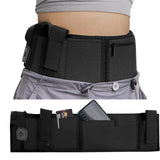 Darrahopens Outdoor Recreation > Camping > Camping Appliances Black Multi-Functional Concealed Tactical Belly Band with Muti-Pouch and Holster - 50 inch Breathable Carry Belt for Outdoor Camping