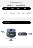 Darrahopens Outdoor Recreation > Camping > Camping Appliances Blue 1L Portable Collapsible Camping Kettle - Food-Grade Silicone Body with 304 Stainless Steel Base, Compatible with Induction & Gas Stoves