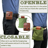 Darrahopens Outdoor Recreation > Camping > Camping Appliances Coffee Collapsible Canvas Foraging Pouch - Hands-Free Belt Bag for Hiking & Camping Activities