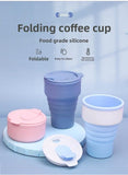 Darrahopens Outdoor Recreation > Camping > Camping Appliances Collapsible Silicone Camping Mug – 385ml – Travel and Drinking Mug with Lid, Dishwasher Safe – Ideal for Camping, Hiking and Office (Pink)