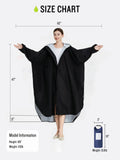 Darrahopens Outdoor Recreation > Camping > Camping Appliances Dark blue Stylish Waterproof Raincoat Poncho - Long, Packable for Outdoor Travel & Hiking