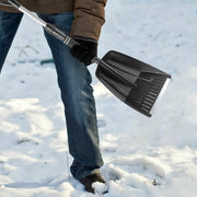 Darrahopens Outdoor Recreation > Camping > Camping Appliances Folding Snow Shovel - Large Capacity | Lightweight & Portable - Wide Snow Clearing Range with Ergonomic D-Shaped Handle and Aluminum Blade - Snow Shovel for Outdoor, Car, Garden, Camping, Driveway（Blue）