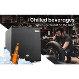 Darrahopens Outdoor Recreation > Camping > Camping Appliances GECKO 57L Portable Camping Bar Fridge with Freezer 12V/24V, Black