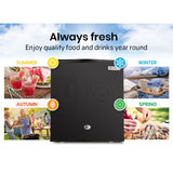 Darrahopens Outdoor Recreation > Camping > Camping Appliances GECKO 57L Portable Camping Bar Fridge with Freezer 12V/24V, Black