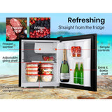 Darrahopens Outdoor Recreation > Camping > Camping Appliances GECKO 57L Portable Camping Bar Fridge with Freezer 12V/24V, Black