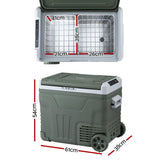 Darrahopens Outdoor Recreation > Camping > Camping Appliances Glacio Portable Fridge 50L Camping Bar Fridges Freezer 12V/24V/240V