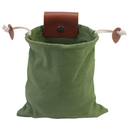 Darrahopens Outdoor Recreation > Camping > Camping Appliances Green Collapsible Canvas Foraging Pouch - Hands-Free Belt Bag for Hiking & Camping Activities
