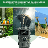 Darrahopens Outdoor Recreation > Camping > Camping Appliances Hiking and hunting camera with night vision function, high-definition, 0.8s trigger, 120 ° wide-angle lens, used for outdoor camping, wildlife monitoring, home security monitoring, orchard monitoring (battery not included)