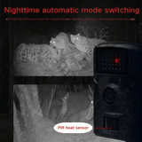 Darrahopens Outdoor Recreation > Camping > Camping Appliances Hiking and hunting camera with night vision function, high-definition, 0.8s trigger, 120 ° wide-angle lens, used for outdoor camping, wildlife monitoring, home security monitoring, orchard monitoring (battery not included)