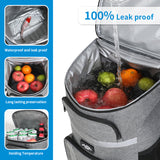 Darrahopens Outdoor Recreation > Camping > Camping Appliances Insulated Cooler Backpack - Portable Outdoor Picnic and Beverage Bag with Bottle Opener (Navy blue)