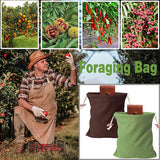 Darrahopens Outdoor Recreation > Camping > Camping Appliances Khaki Collapsible Canvas Foraging Pouch - Hands-Free Belt Bag for Hiking & Camping Activities