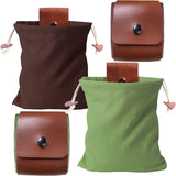 Darrahopens Outdoor Recreation > Camping > Camping Appliances Khaki Collapsible Canvas Foraging Pouch - Hands-Free Belt Bag for Hiking & Camping Activities