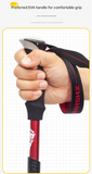 Darrahopens Outdoor Recreation > Camping > Camping Appliances Long Red Ultralight Foldable Hiking Pole - Adjustable Aluminium Trekking Stick with EVA Grip for Outdoor Walking & Climbing