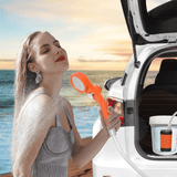 Darrahopens Outdoor Recreation > Camping > Camping Appliances Portable Camping Shower IPX7 Waterproof Outdoor Shower Water Pump with Rechargeable Battery and Intelligent Digital Display for Camping Hiking Traveling