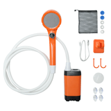 Darrahopens Outdoor Recreation > Camping > Camping Appliances Portable Camping Shower IPX7 Waterproof Outdoor Shower Water Pump with Rechargeable Battery and Intelligent Digital Display for Camping Hiking Traveling