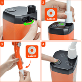Darrahopens Outdoor Recreation > Camping > Camping Appliances Portable Camping Shower IPX7 Waterproof Outdoor Shower Water Pump with Rechargeable Battery and Intelligent Digital Display for Camping Hiking Traveling