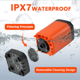 Darrahopens Outdoor Recreation > Camping > Camping Appliances Portable Camping Shower IPX7 Waterproof Outdoor Shower Water Pump with Rechargeable Battery and Intelligent Digital Display for Camping Hiking Traveling