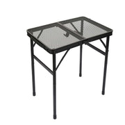 Darrahopens Outdoor Recreation > Camping > Camping Appliances Portable Folding Camping Table 60x40cm - Adjustable Height Heat Resistant Mesh Top - Lightweight Aluminum Outdoor BBQ & Picnic Stand