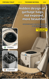 Portable Travel Toilet with Integrated Dual Storage Wings & Odor-Proof Lid – Ergonomic Reusable Foldable Commode with 12.7cm Folding Height for Car Travel & Outdoor Use (Black)