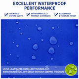 Darrahopens Outdoor Recreation > Camping > Camping Appliances Royal Blue Waterproof Rain Leg Covers and Long Half Rain Pants, Quick Pull-On with Adjustable Elastic Top & Snap Closure Cuffs – Lightweight & Reusable, Windproof & Mudproof for Commuting, Cycling, Garden and Outdoor Activities (1 Pair 4XL)