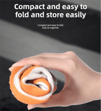 Darrahopens Outdoor Recreation > Camping > Camping Appliances Thickened Waterproof Silicone Rain Shoe Covers and USB Powered Telescopic 3-Setting Timer Shoe Dryer Set for Rainy Season Commuting Camping Hiking Use, Reusable Non-Slip Overshoes with Double Buckle Closure, Khaki Orange Blocking, 2XL Size (EU 43-45)