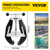 Darrahopens Outdoor Recreation > Camping > Camping Appliances VEVOR Pipe Clamp, 2 to 6 in, High Strength Ultra Clamp with Quick Acting Screws, Steel Pipe Alignment Tool with Lightweight Design, Black