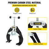 Darrahopens Outdoor Recreation > Camping > Camping Appliances VEVOR Pipe Clamp, 2 to 6 in, High Strength Ultra Clamp with Quick Acting Screws, Steel Pipe Alignment Tool with Lightweight Design, Black