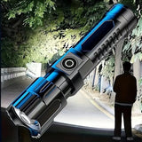 Darrahopens Outdoor Recreation > Camping > Camping Lights & Lanterns 1 USB rechargeable flashlight, ultra-bright LED handheld outdoor emergency light, with telescopic zoom, wide beam, 1800mAh lithium battery, 150 lumens, suitable for camping, hiking, exploration and daily use, camping flashlight