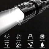 Darrahopens Outdoor Recreation > Camping > Camping Lights & Lanterns 1 USB rechargeable flashlight, ultra-bright LED handheld outdoor emergency light, with telescopic zoom, wide beam, 1800mAh lithium battery, 150 lumens, suitable for camping, hiking, exploration and daily use, camping flashlight