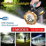 Darrahopens Outdoor Recreation > Camping > Camping Lights & Lanterns 1200 Lumen USB Rechargeable LED Flashlight, Super Bright Hand Torch