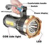 Darrahopens Outdoor Recreation > Camping > Camping Lights & Lanterns 1200 Lumen USB Rechargeable LED Flashlight, Super Bright Hand Torch